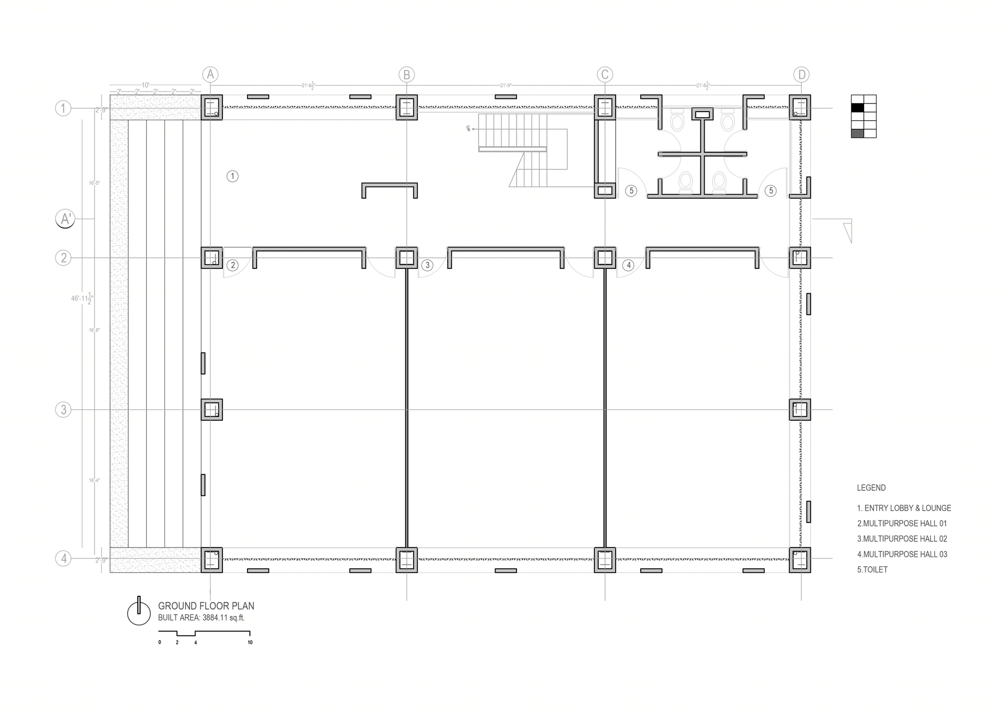 孟加拉国达卡国际大学行政大楼-3