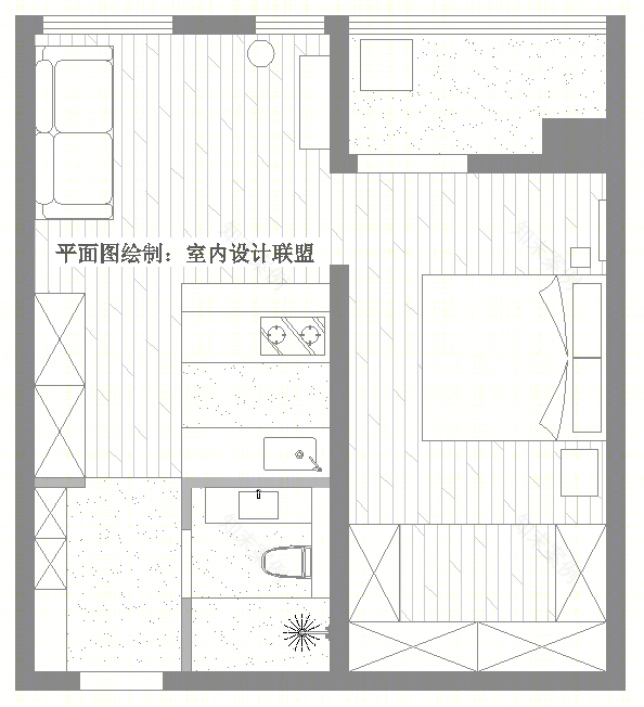 小户型设计典范 | Klochko 打造的一居室空间-36