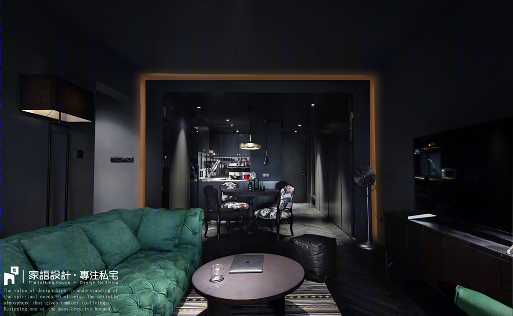 岭南新世界 104㎡黑色幽默空间-6