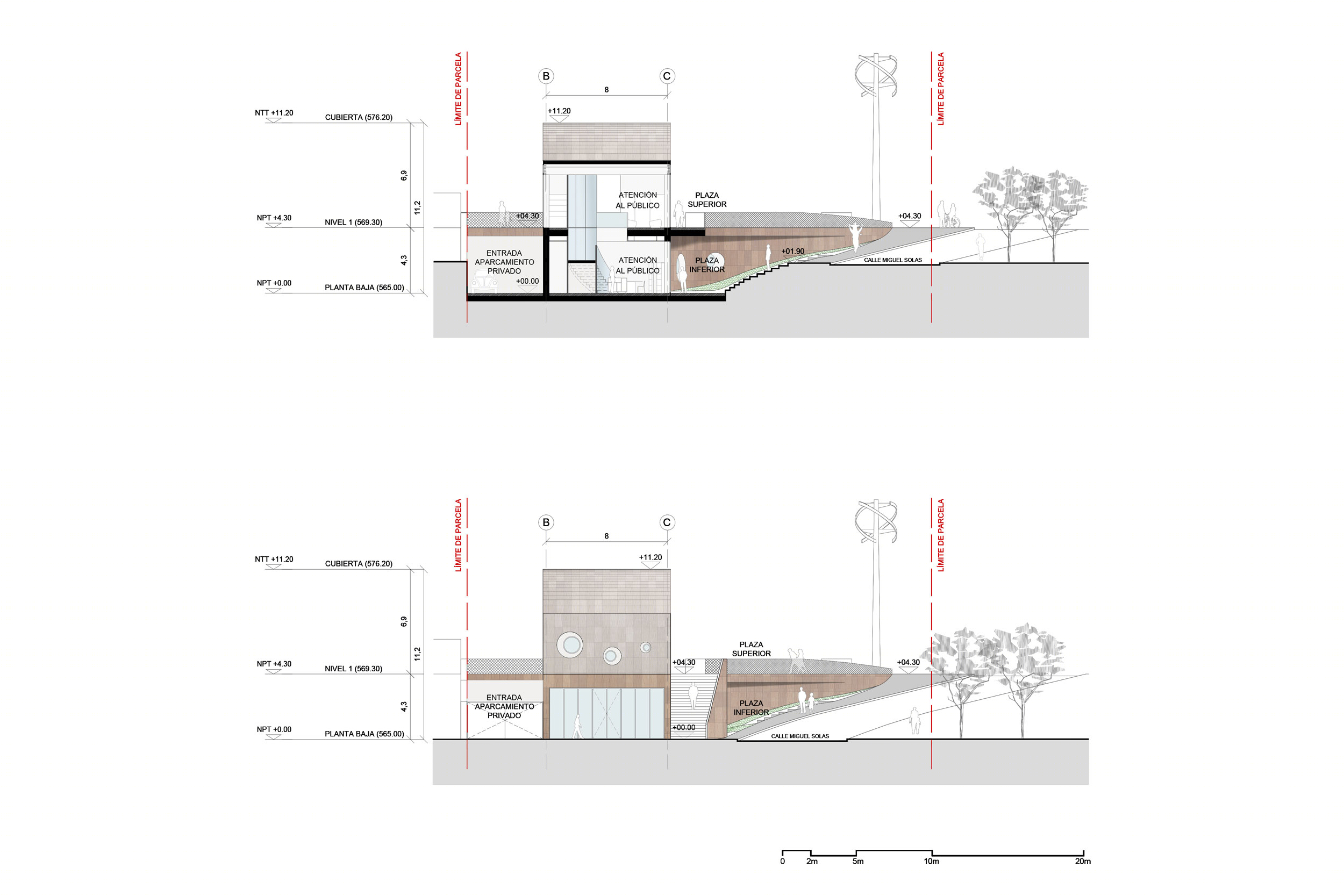 Madrid 市郊 Villaverde 新图书馆——工业风建筑的公共空间创新-10