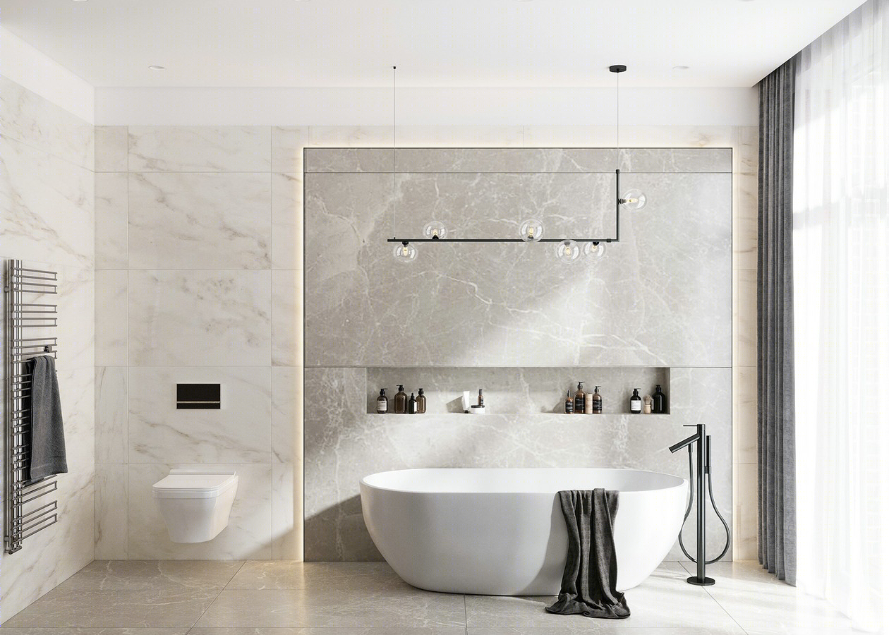 乌克兰 132㎡暖色系公寓设计-15