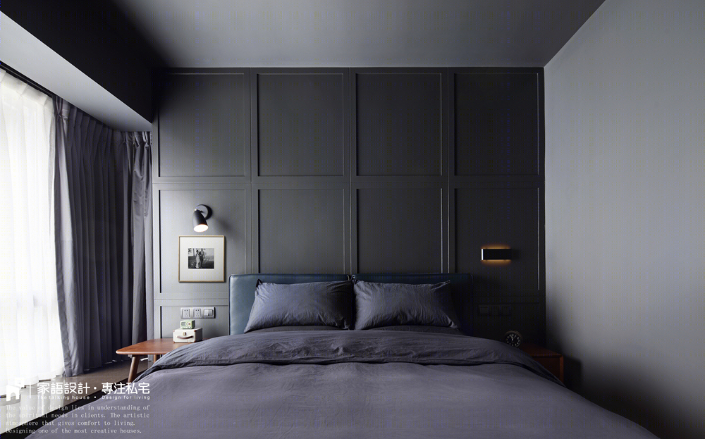 岭南新世界 104㎡黑色幽默空间-12