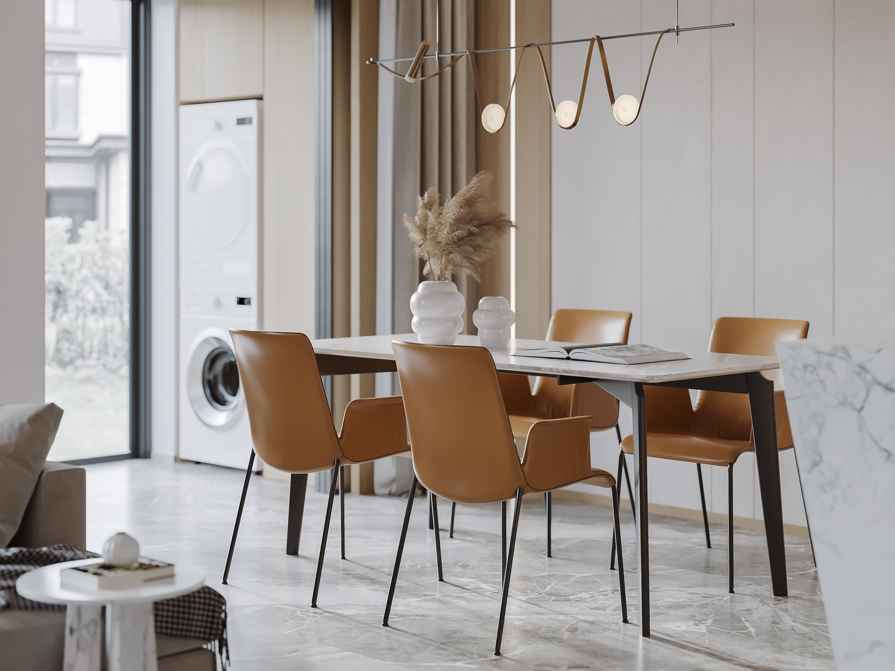 现代轻奢风格效果图-8