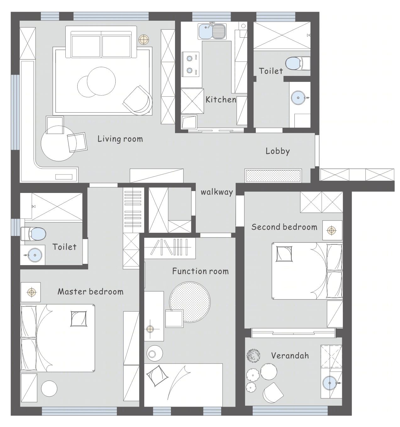 Charming Home —— 用灰色营造出一个简约、复古又高级的家-1