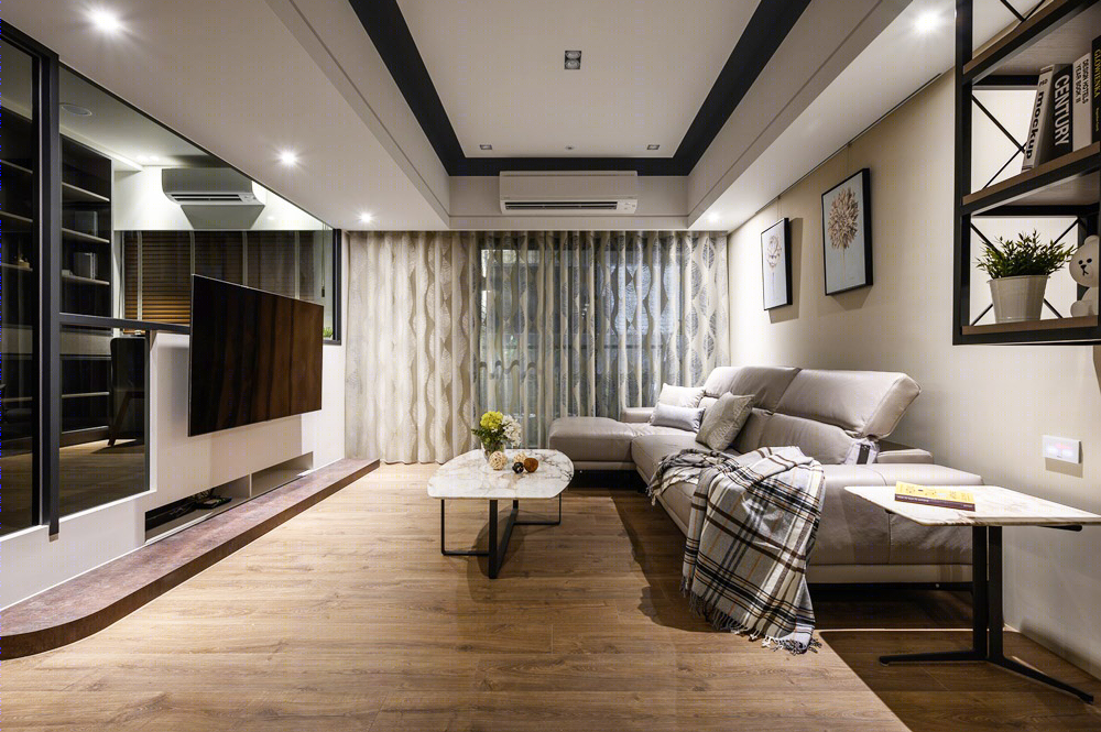 现代暖灰色雅致住宅，自然本真之美-1