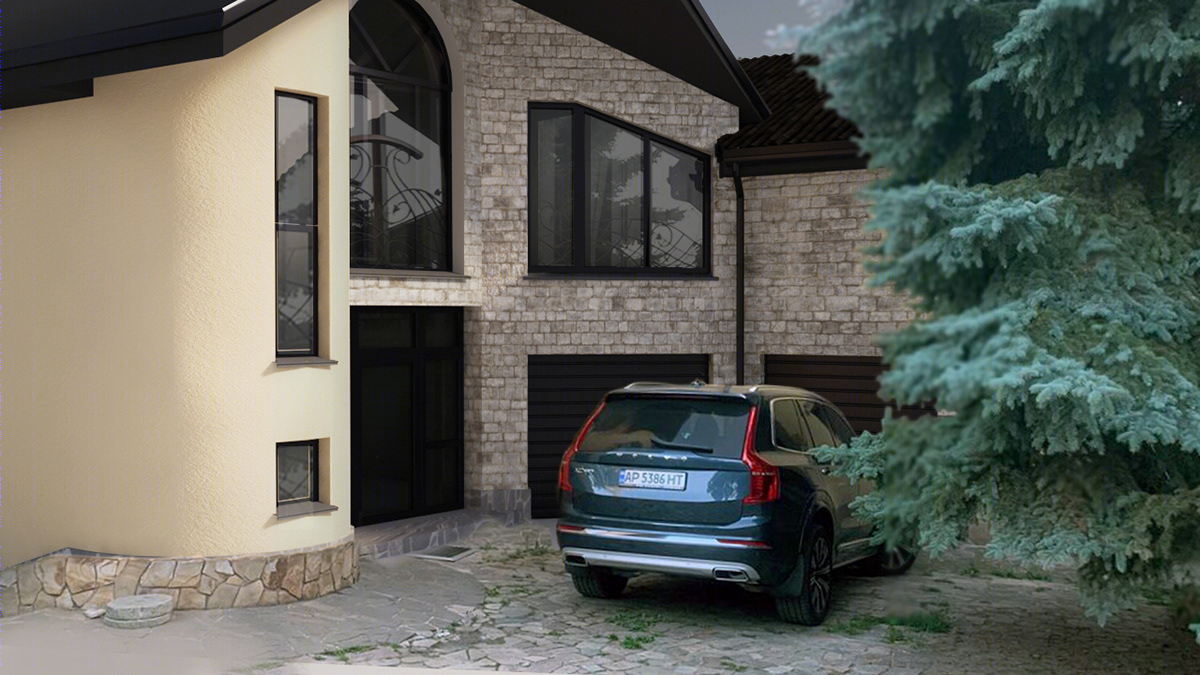 Anastasiya Gushchina丨别墅建筑丨Private sector house Visualization-5