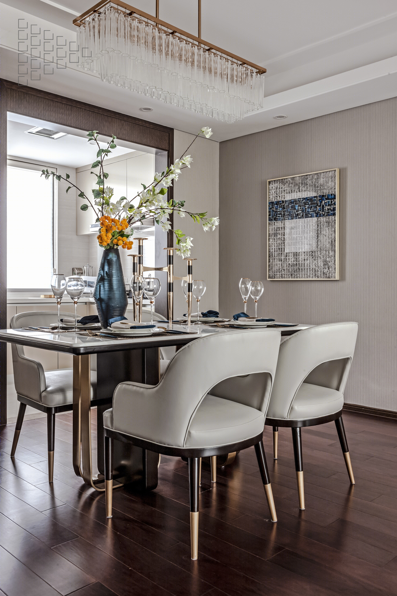 苏州现代轻奢样板房设计-16