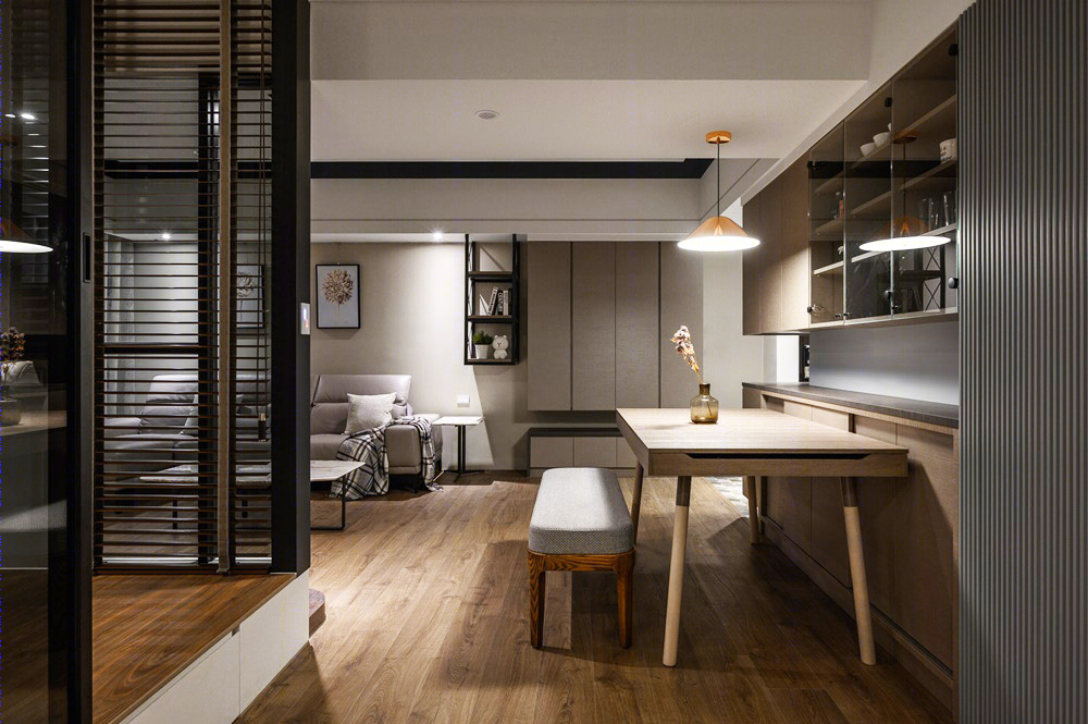 现代暖灰色雅致住宅，自然本真之美-7