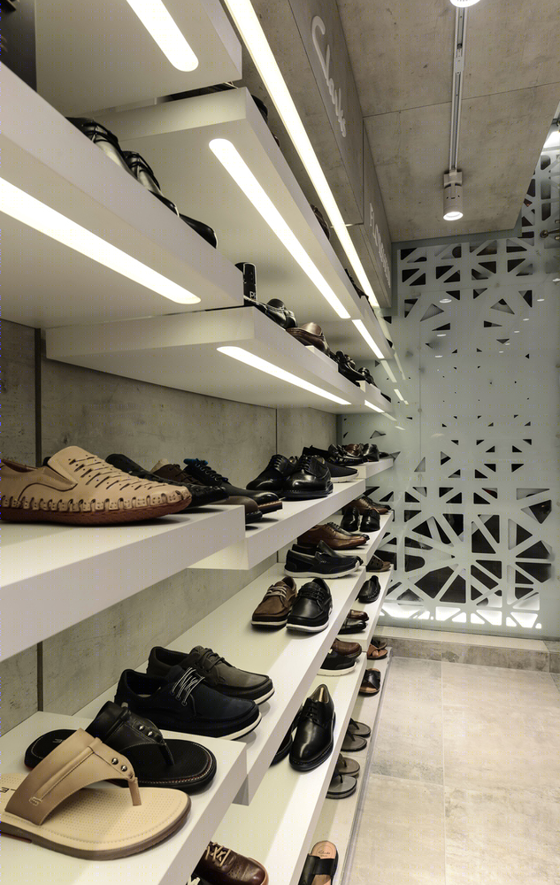 孟买 Regal Shoes 店设计展现独特波形岛展示-35