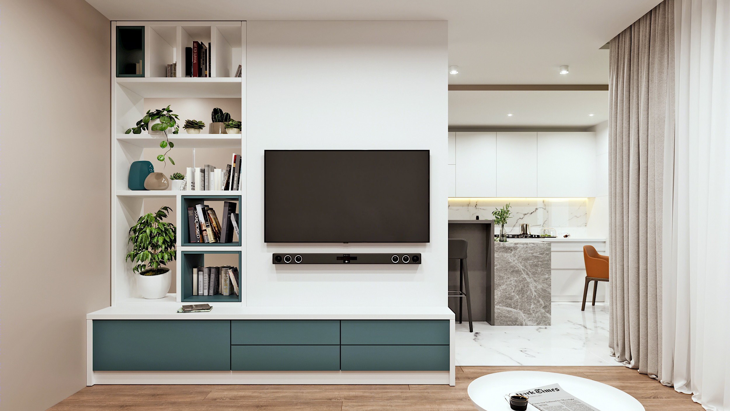 温馨宜居的年轻家庭公寓设计-5