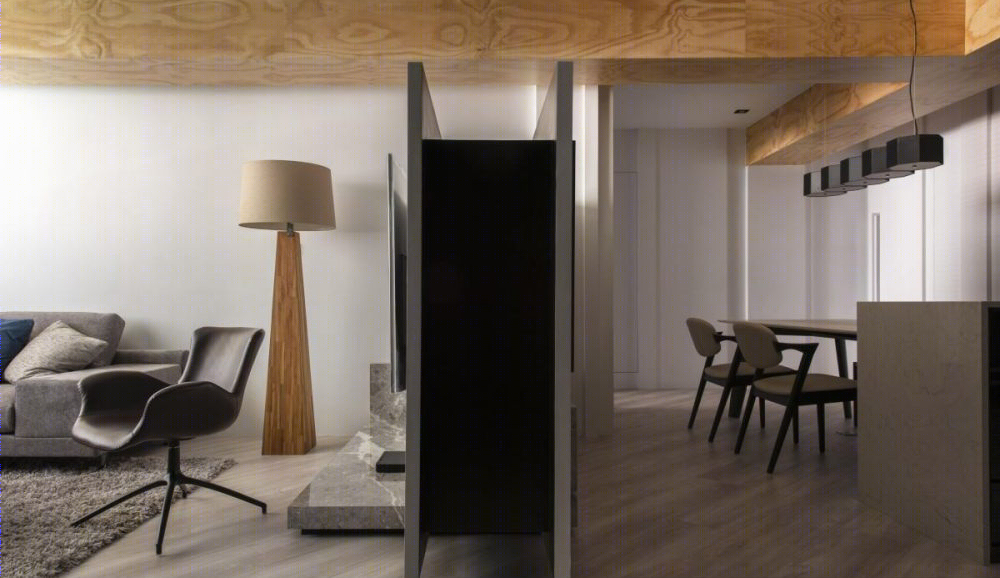 35 坪老屋翻新，经典黑白配打造现代住宅-8