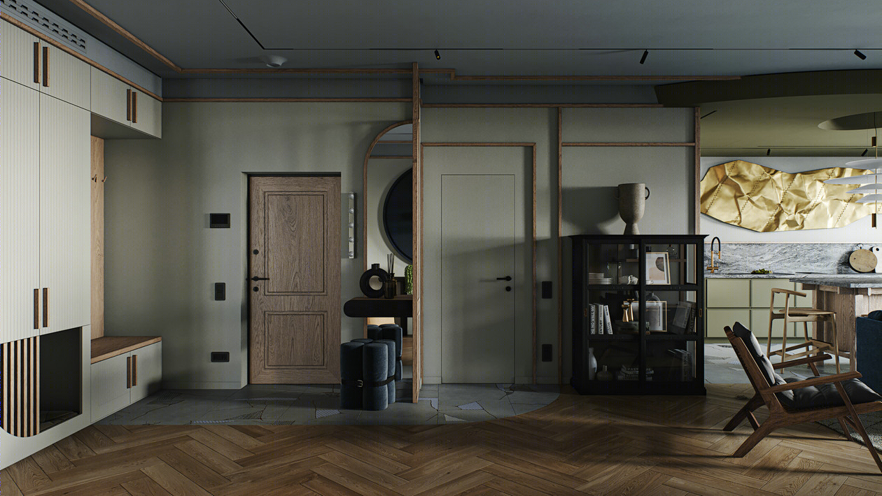 莫斯科156㎡住宅设计， 既舒适又有意境-0