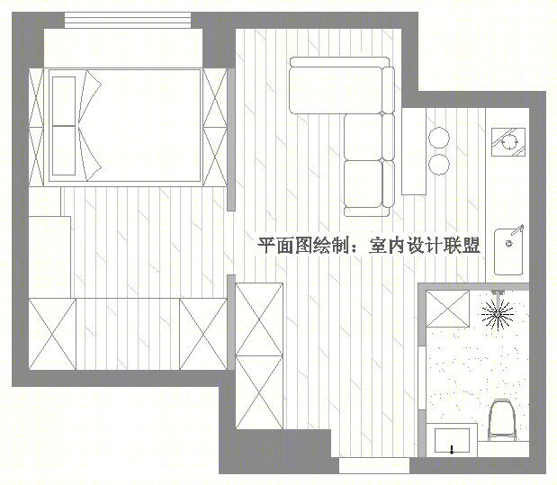 小户型设计典范 | Klochko 打造的一居室空间-63