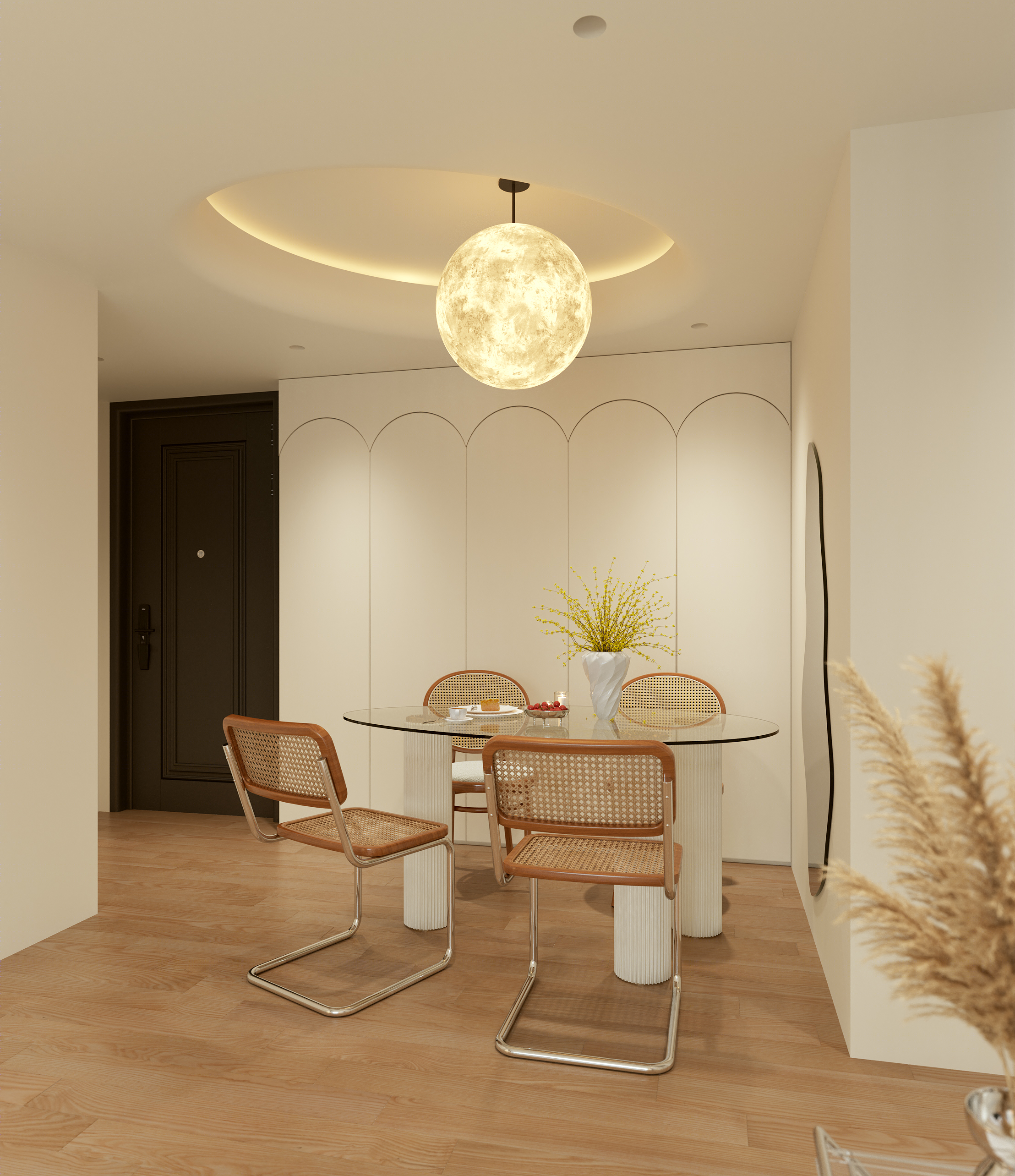 现代暖色调平层设计丨中国厦门丨厦门共道设计事务所-7