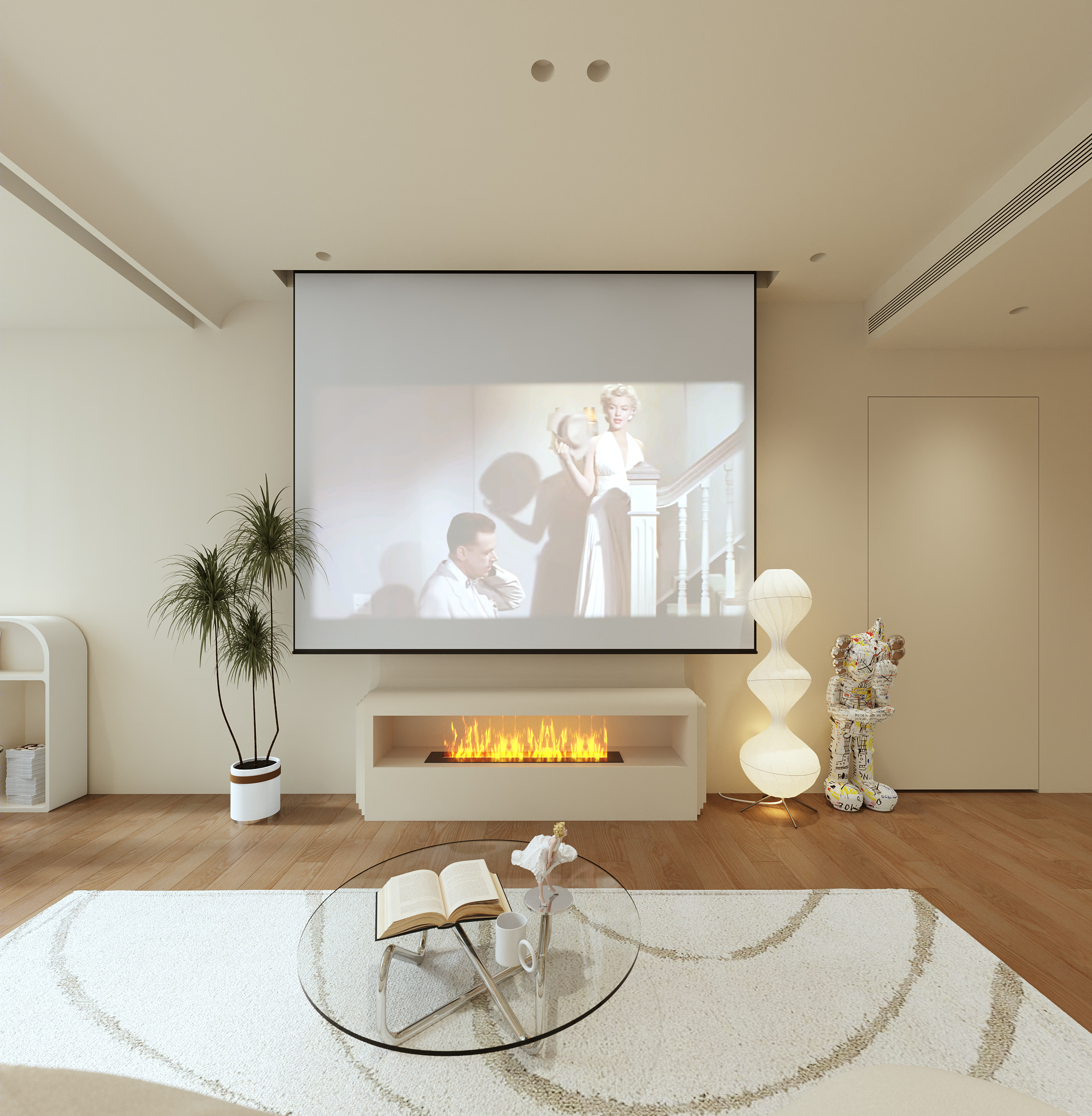 现代暖色调平层设计丨中国厦门丨厦门共道设计事务所-8