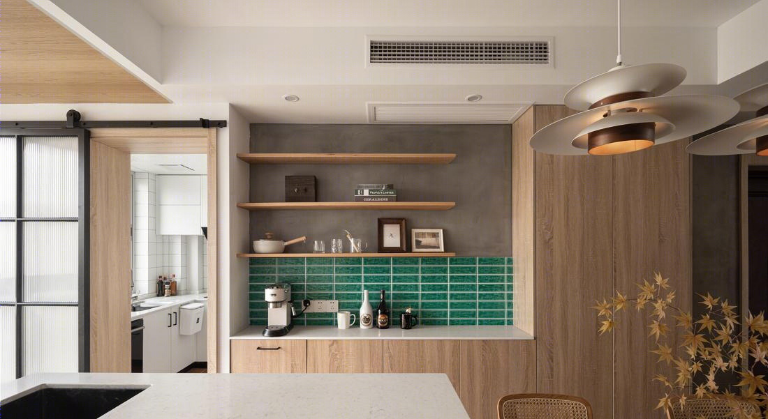 上北设计丨平层丨秋日暖茶 热气中飘散着芬芳-1