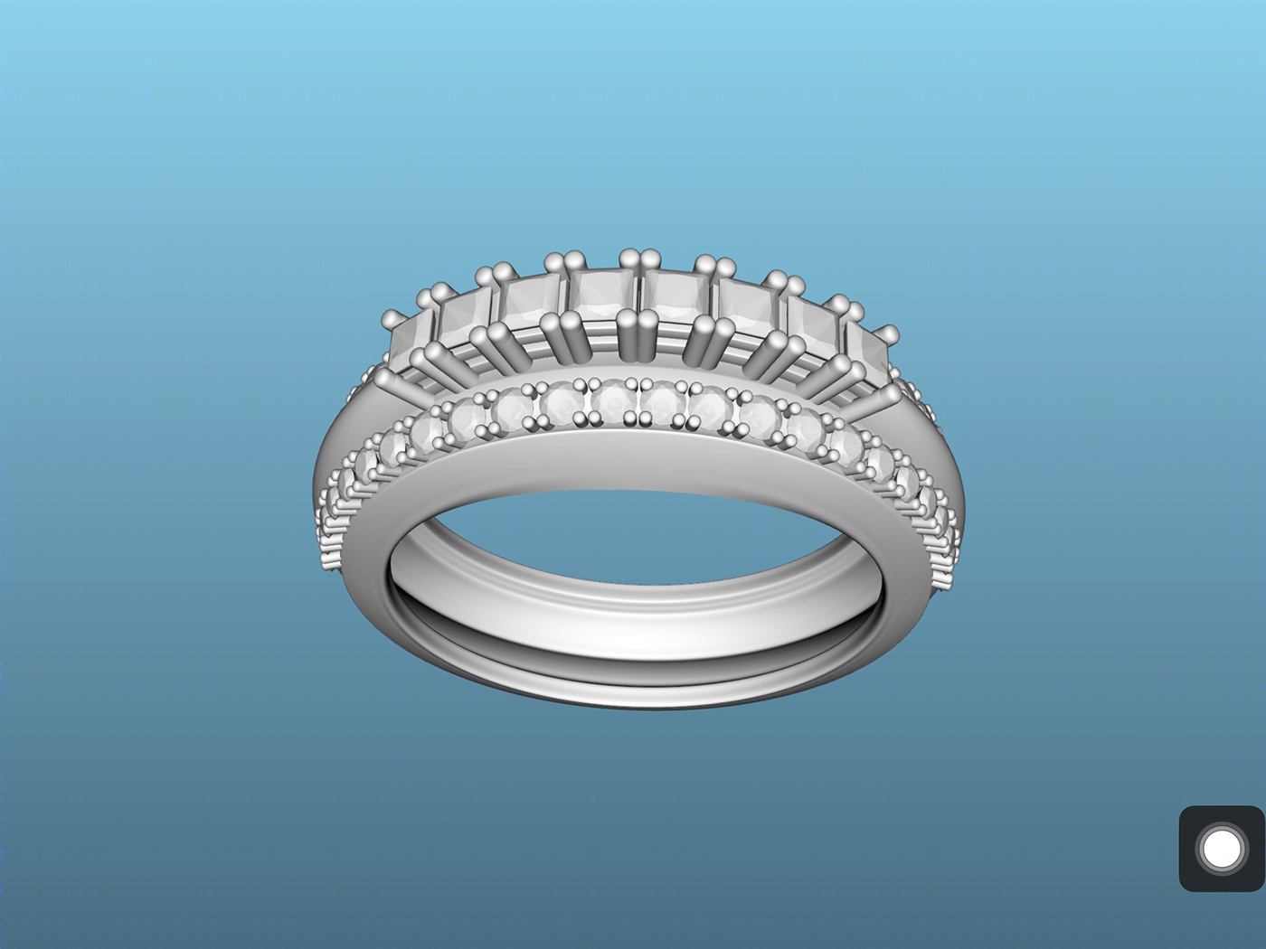 A 3d Ring Made in Rhino 3d-2