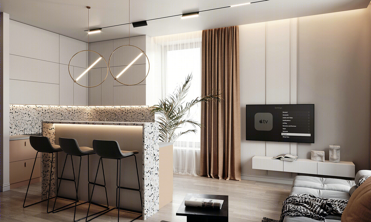 暖色调公寓设计-6