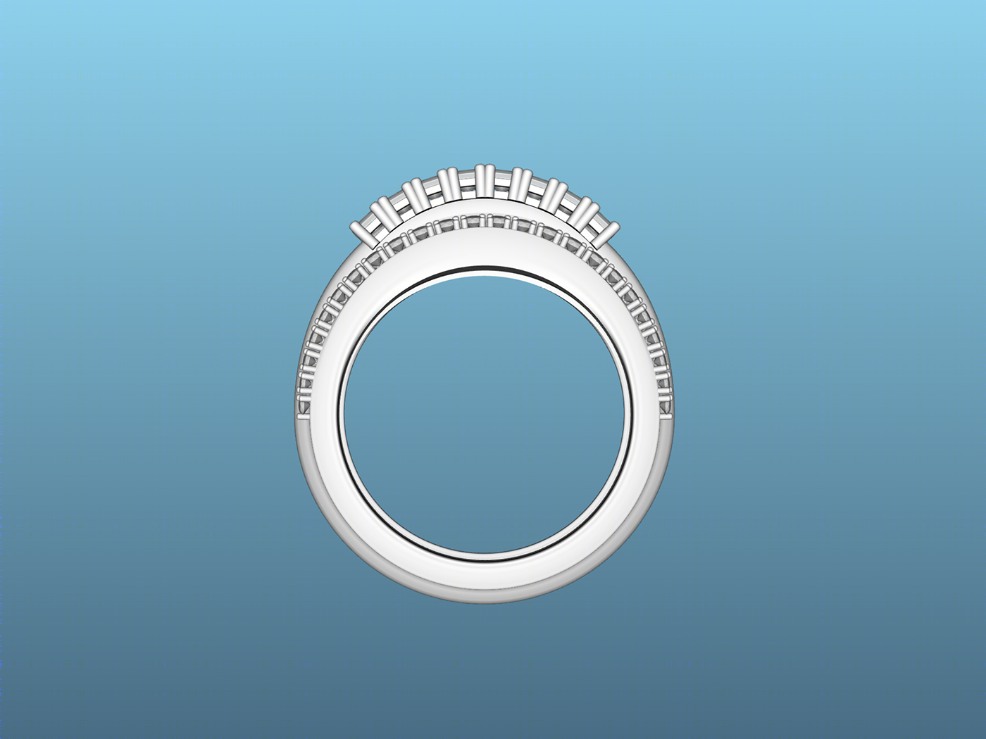 A 3d Ring Made in Rhino 3d-3