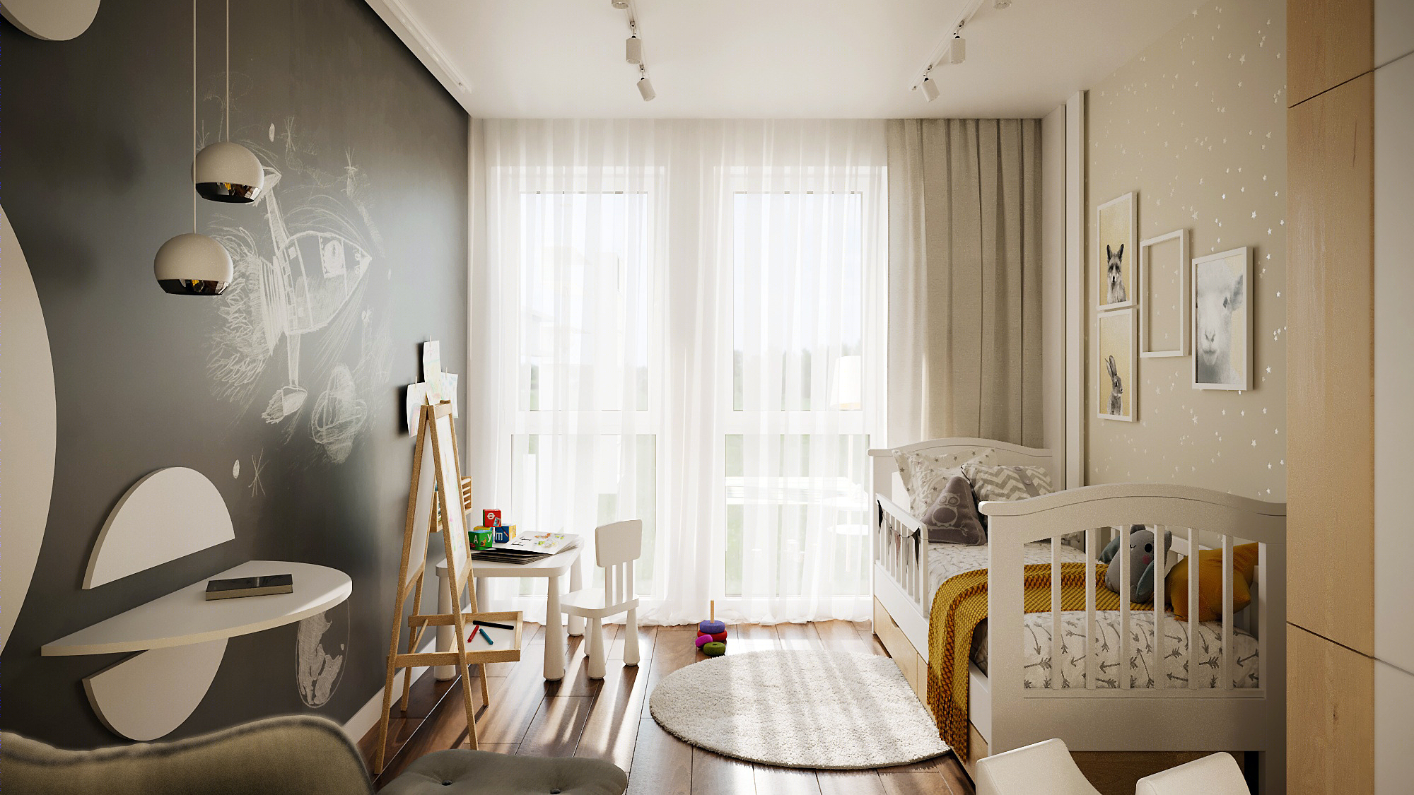 温馨宜居的年轻家庭公寓设计-7