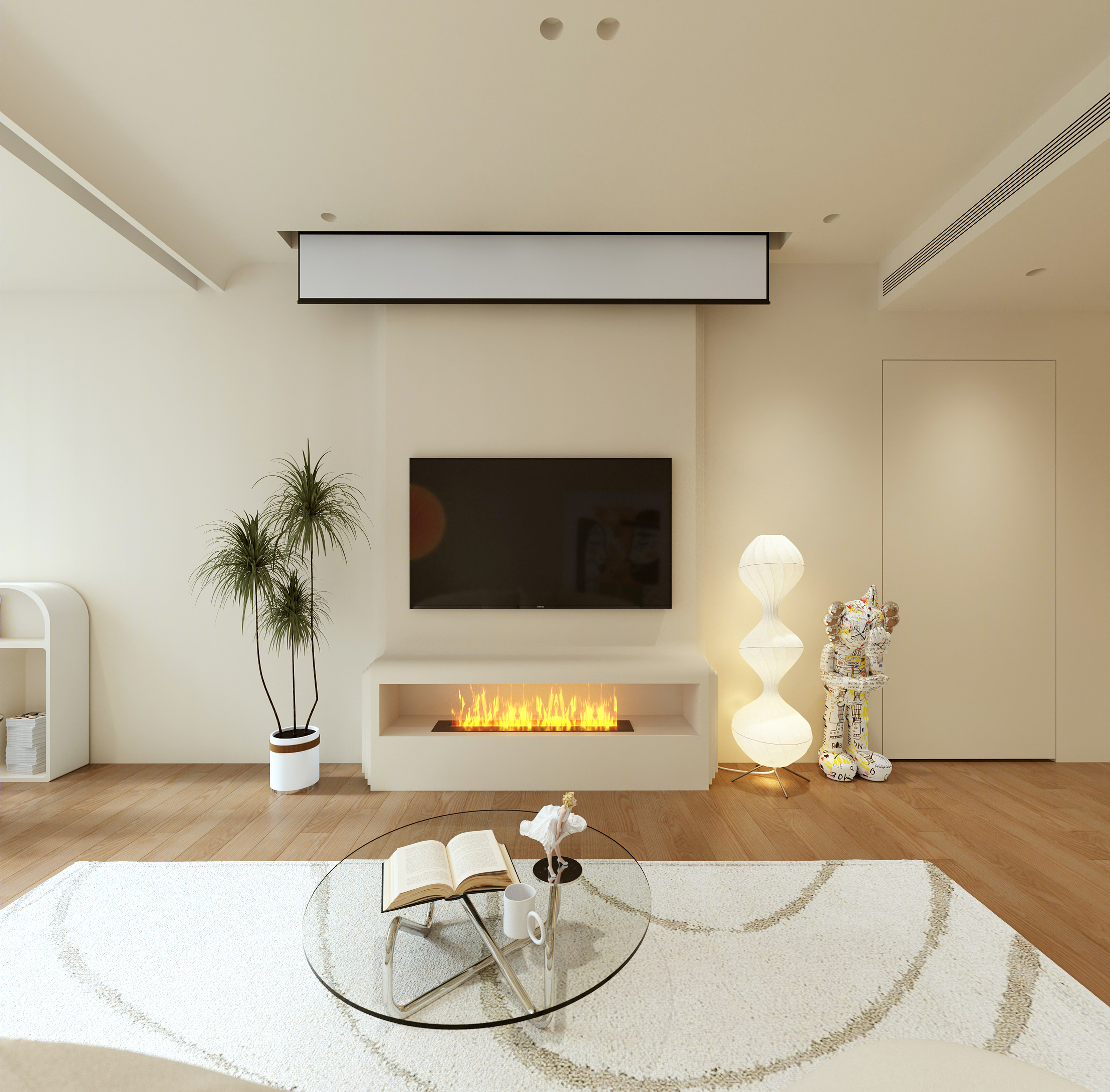 现代暖色调平层设计丨中国厦门丨厦门共道设计事务所-9