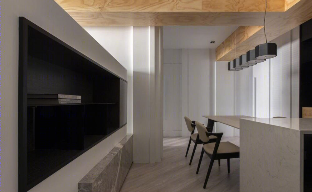 35 坪老屋翻新，经典黑白配打造现代住宅-9
