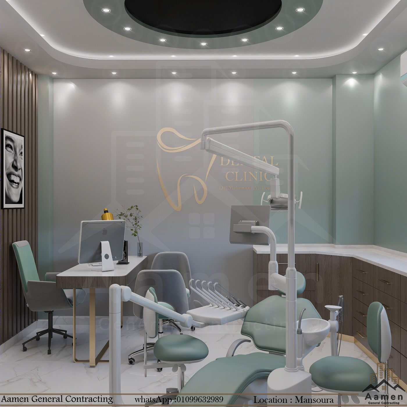 Anastasiya Gushchina丨口腔医院丨Modern Dental Clinic Interior Design-0