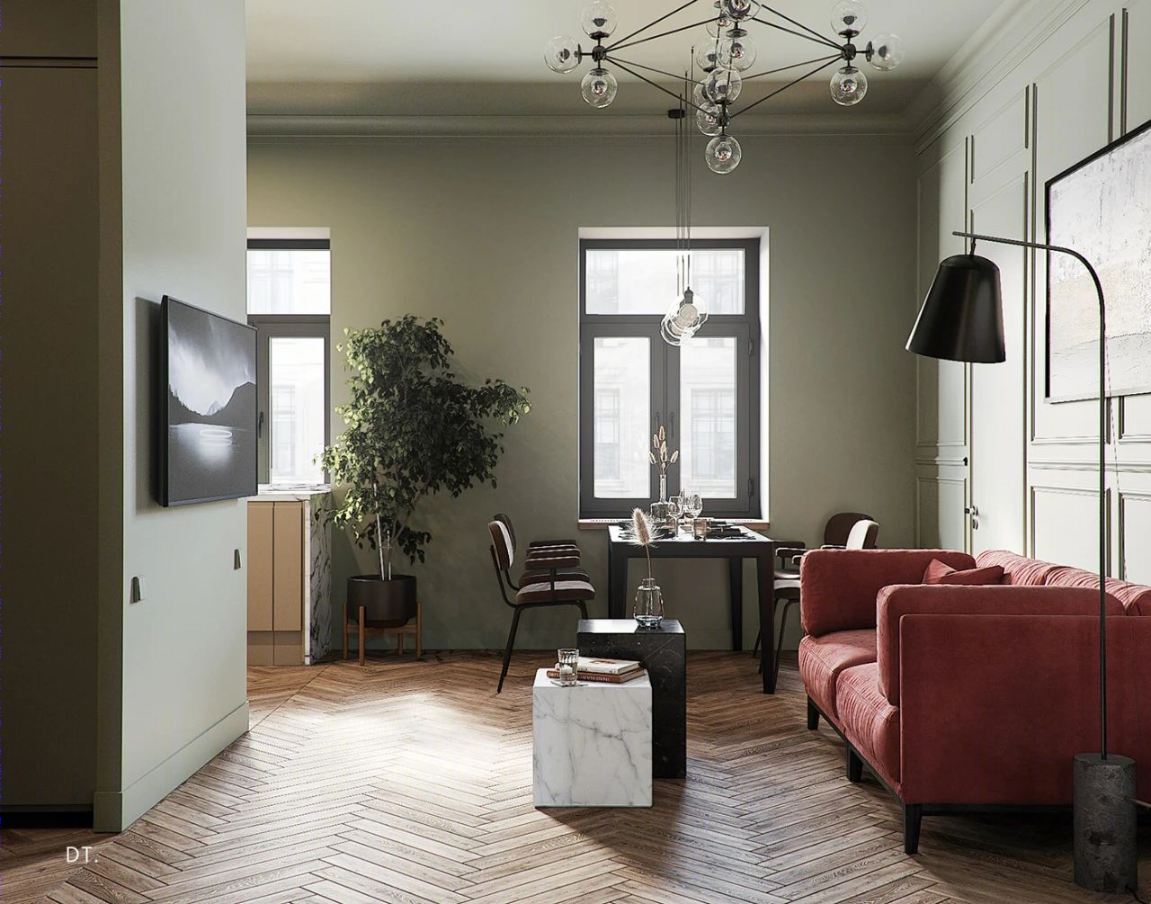 78m²轻奢公寓，欧式优雅与童话梦幻的完美融合-0