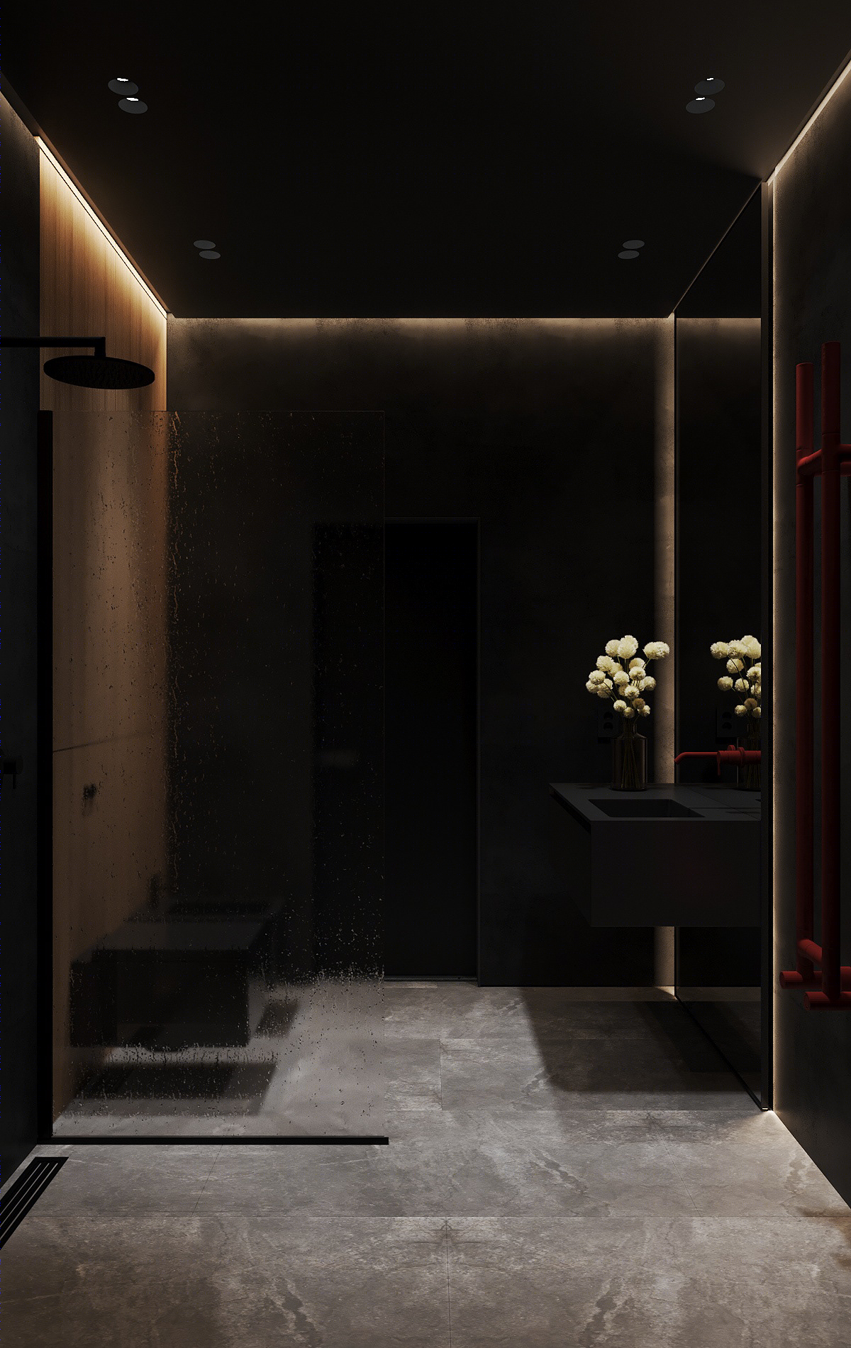 高级灰与墨绿的完美搭配-21