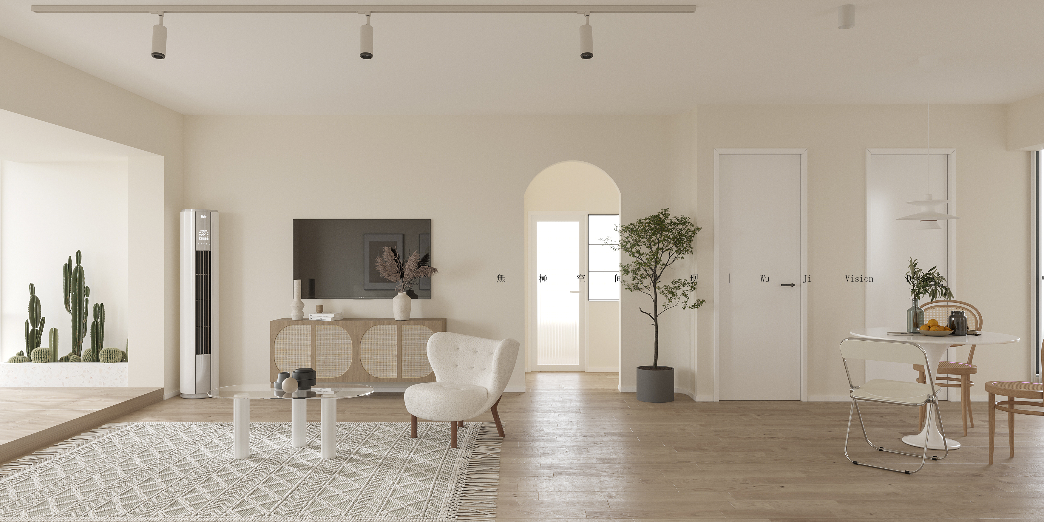 融合自然光与科技感的现代家居设计-9