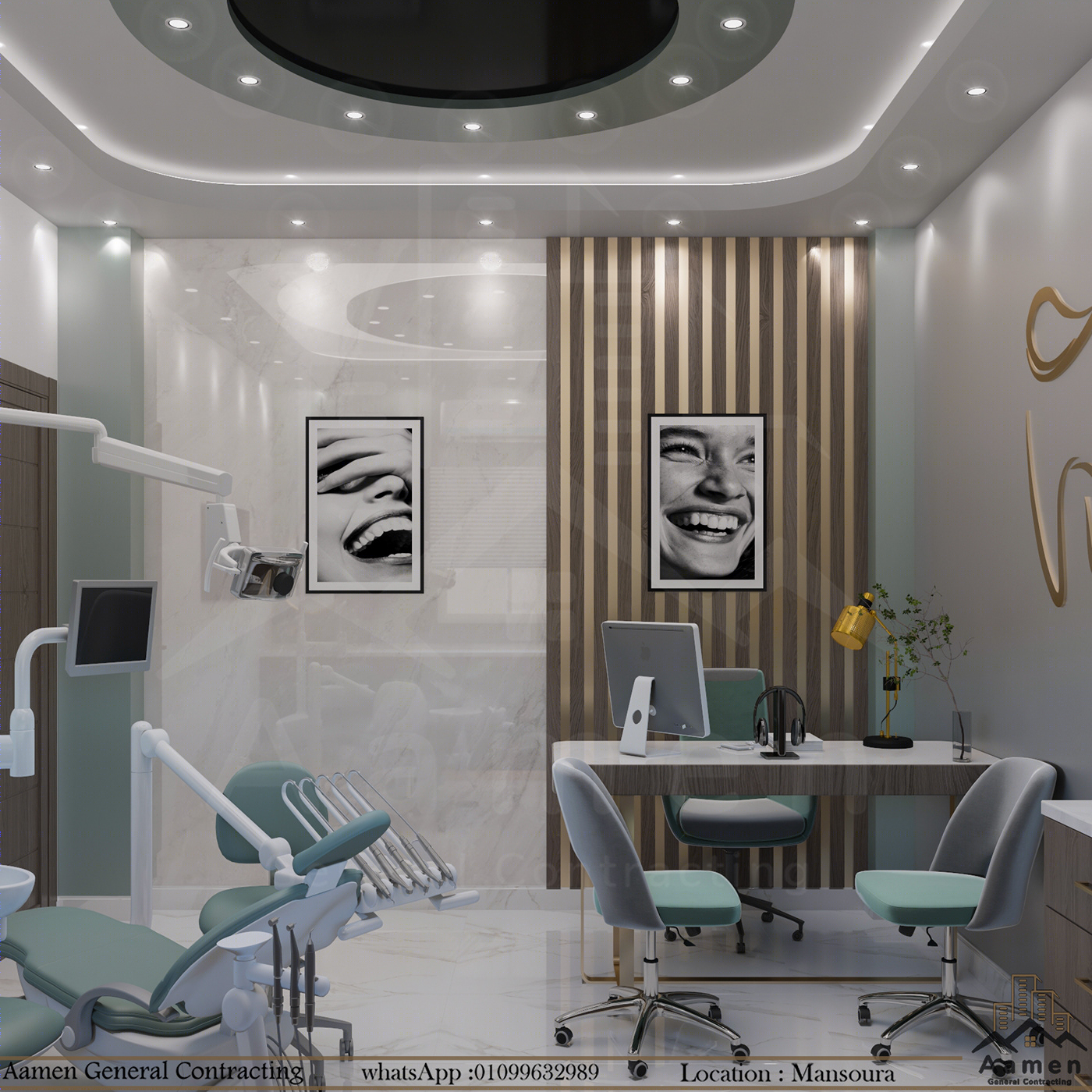Anastasiya Gushchina丨口腔医院丨Modern Dental Clinic Interior Design-1