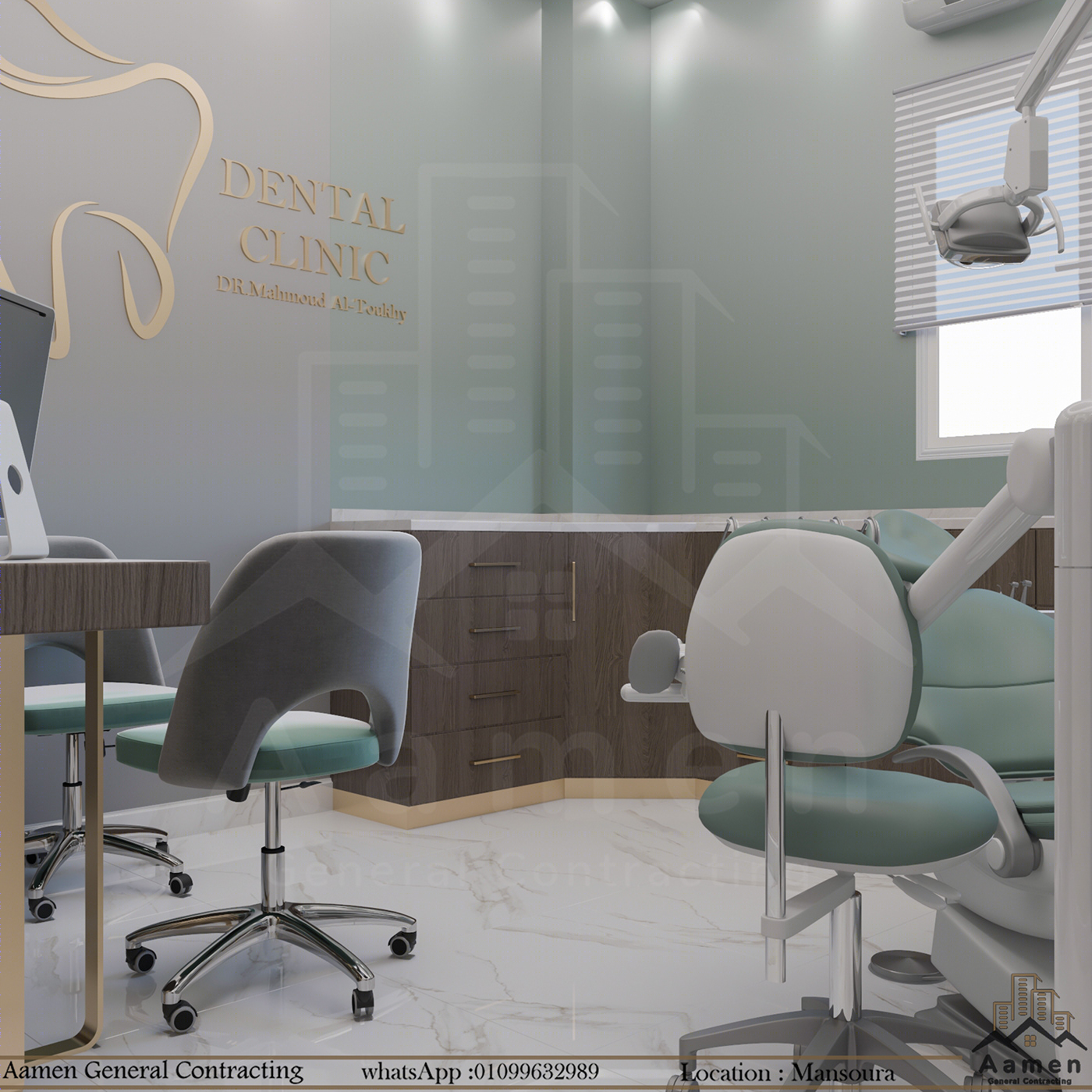 Anastasiya Gushchina丨口腔医院丨Modern Dental Clinic Interior Design-2