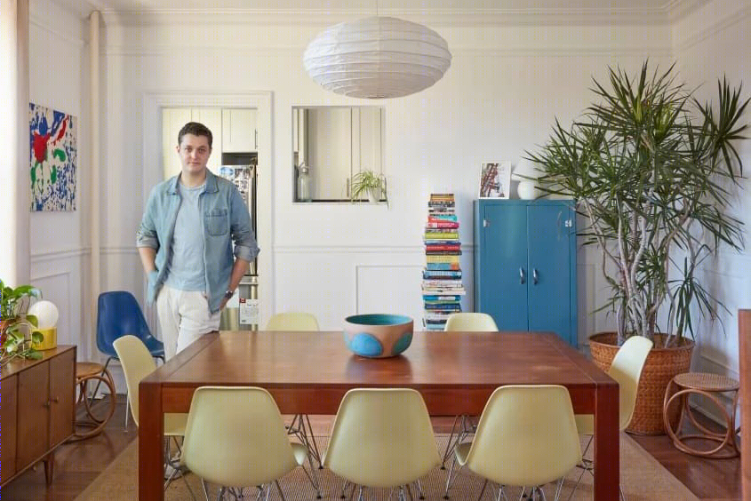 复古与现代融合的清新糖果色空间设计丨美国洛杉矶-0