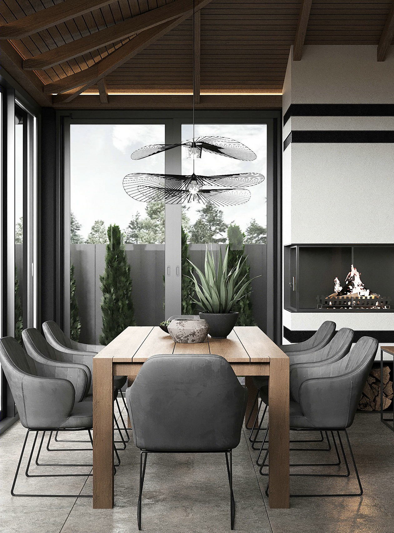 深色系空间设计 时尚且精致-24