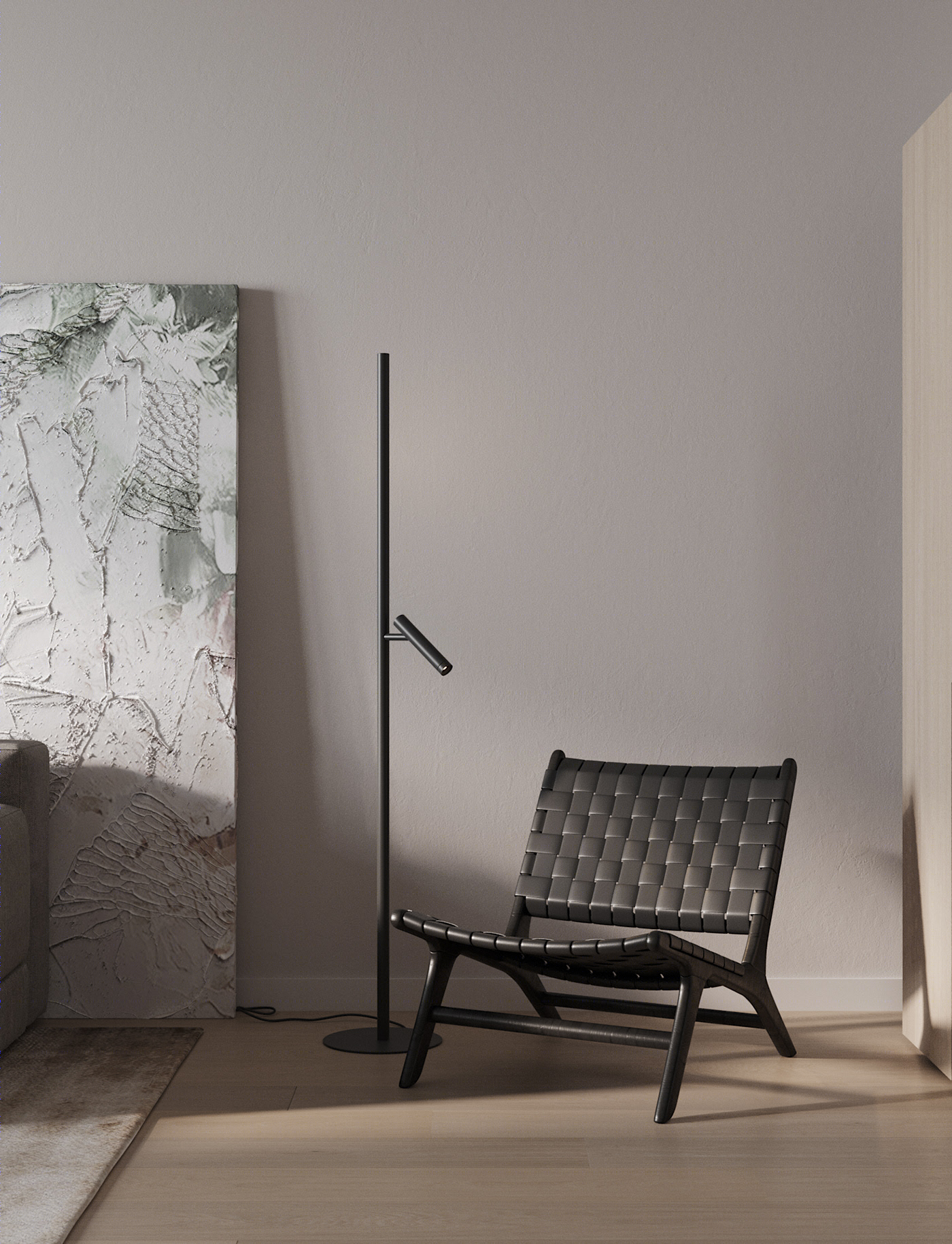 81㎡原木与灰 让简约更有格调！                     -5