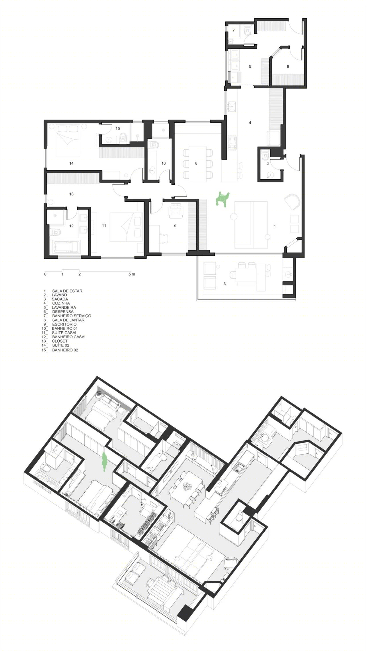 巴西 Studio Boscardin.Corsi Arquitetura 打造互动式空间设计-6