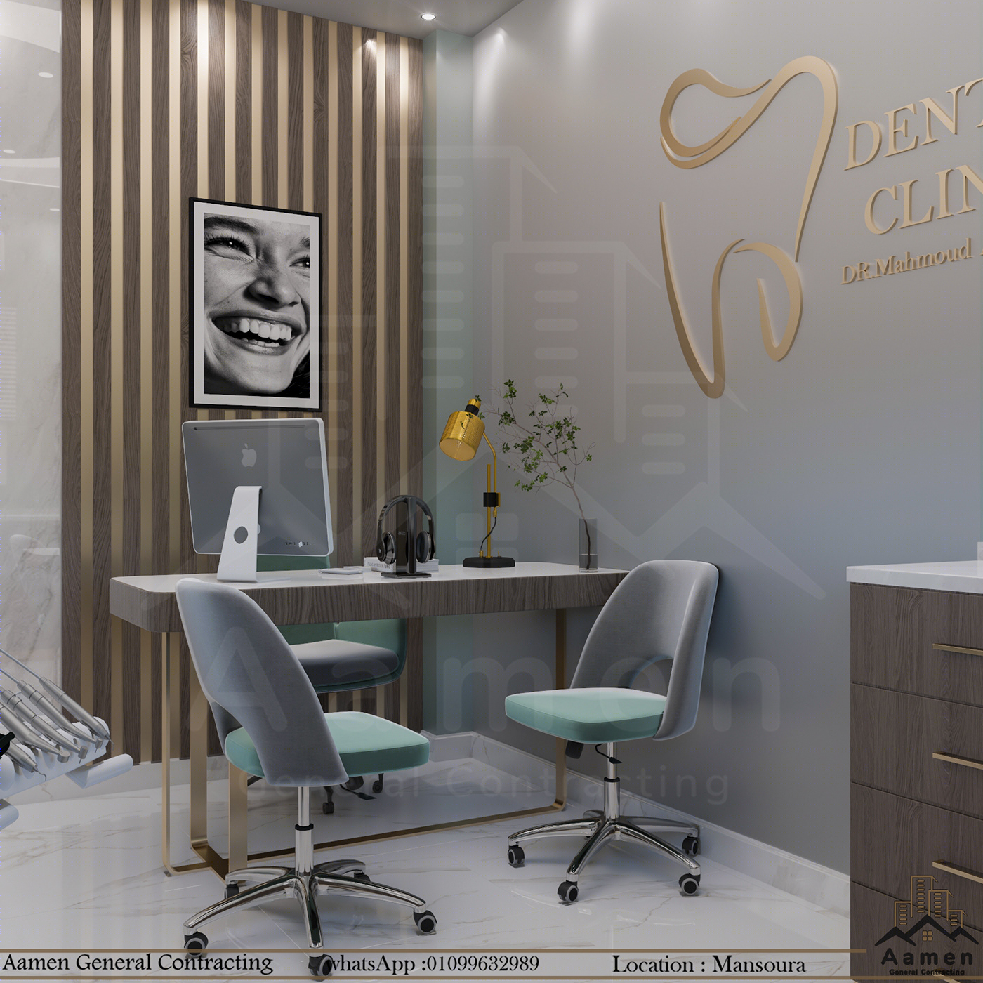 Anastasiya Gushchina丨口腔医院丨Modern Dental Clinic Interior Design-5