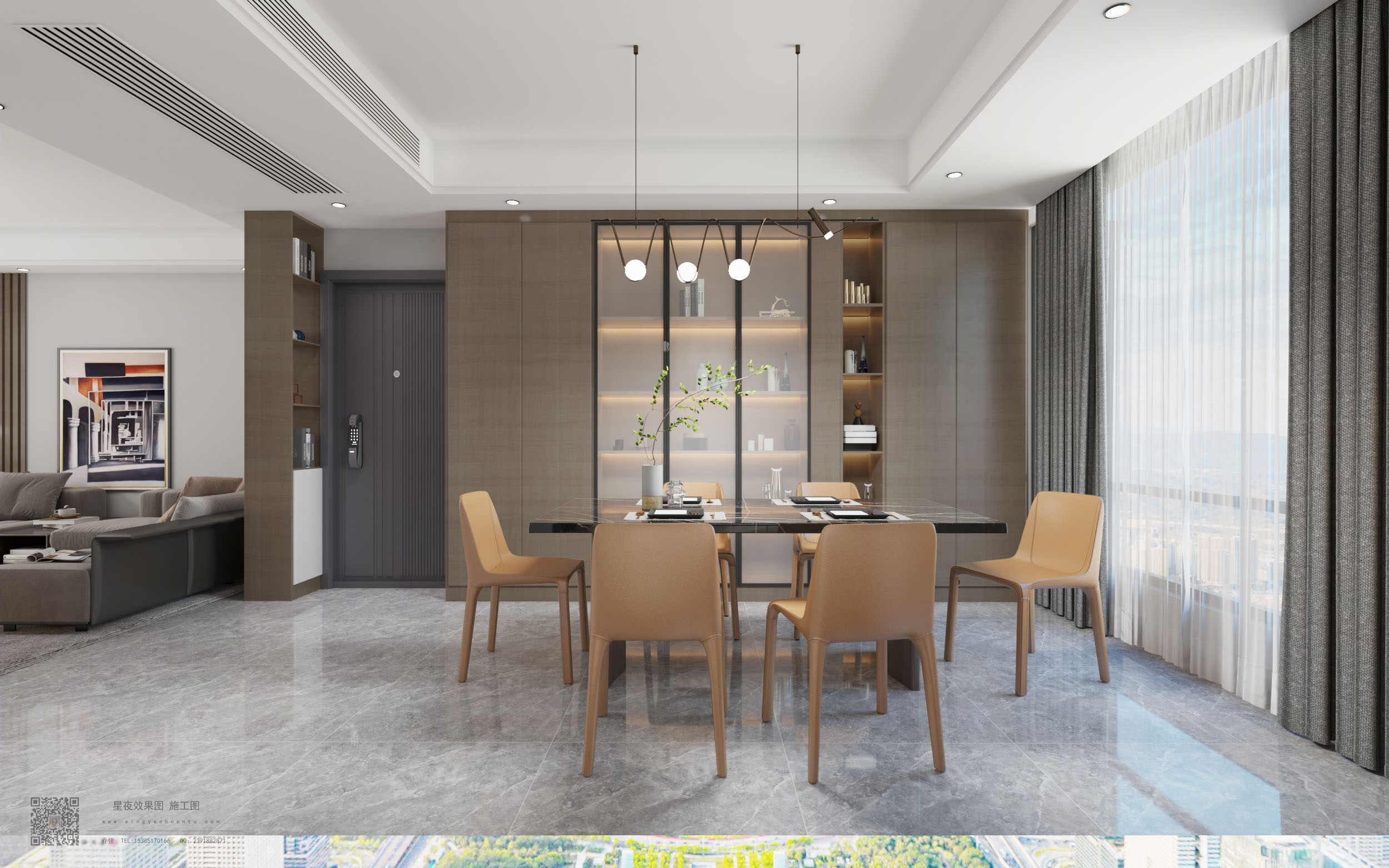 新中式别墅设计丨星夜传图设计表现-7