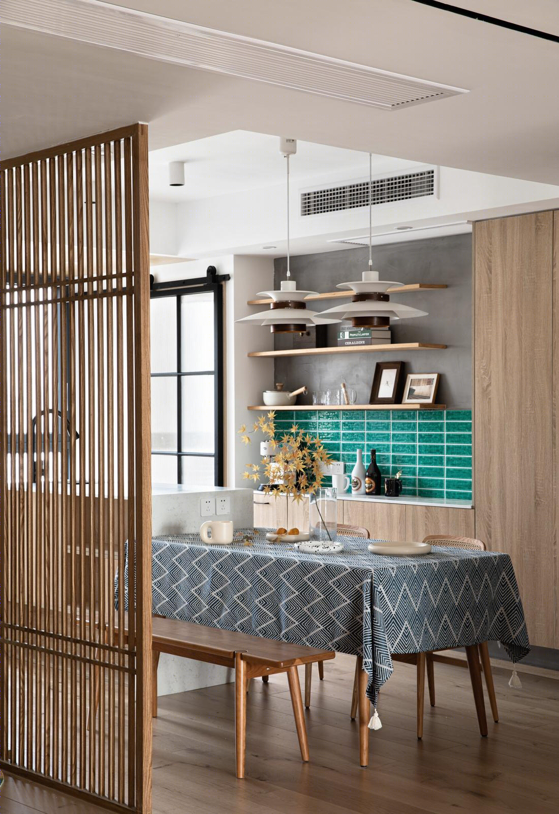 上北设计丨平层丨秋日暖茶 热气中飘散着芬芳-6