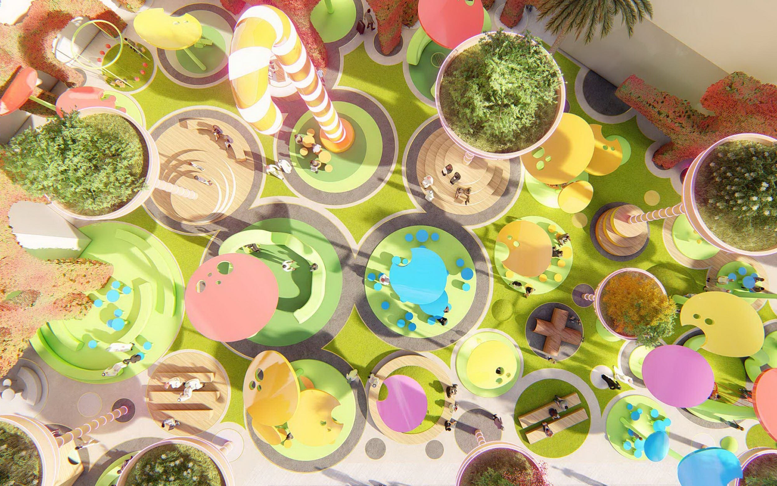 迪拜人间乐园 | 梦幻般的超现实河滨景观设计-6