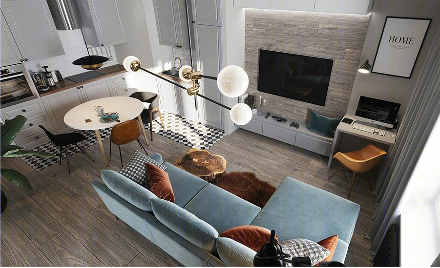 圆月下的北欧舒适空间-7