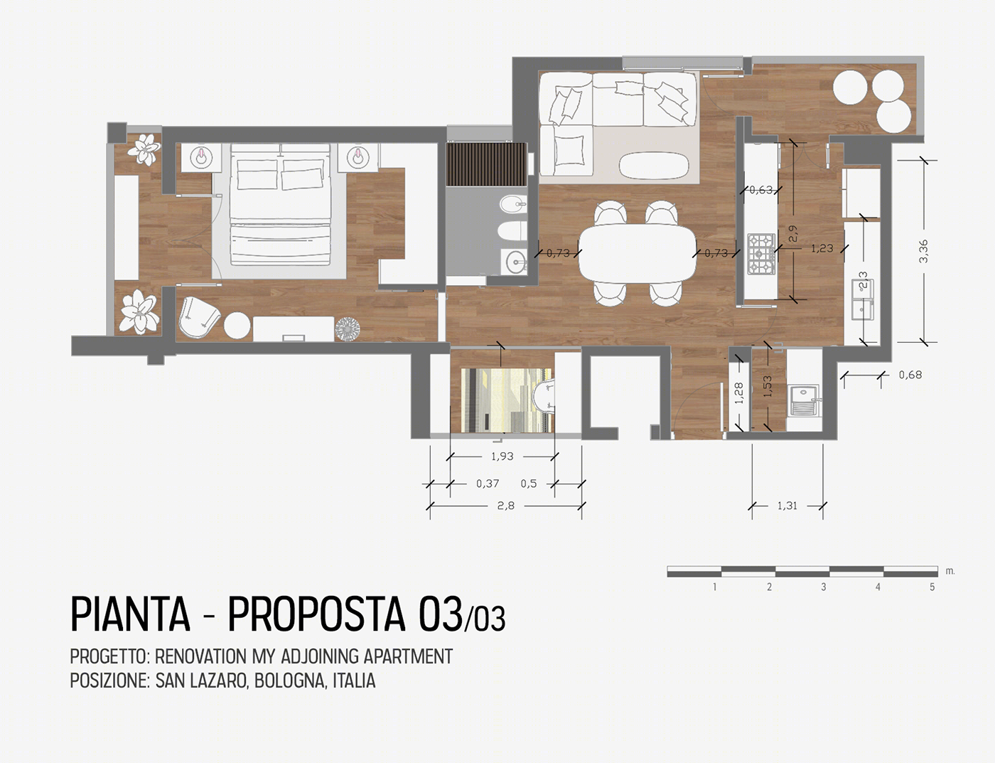 Anastasiya Gushchina丨公寓丨Renovation My Adjoining Apartment (Extra Proposal)-1