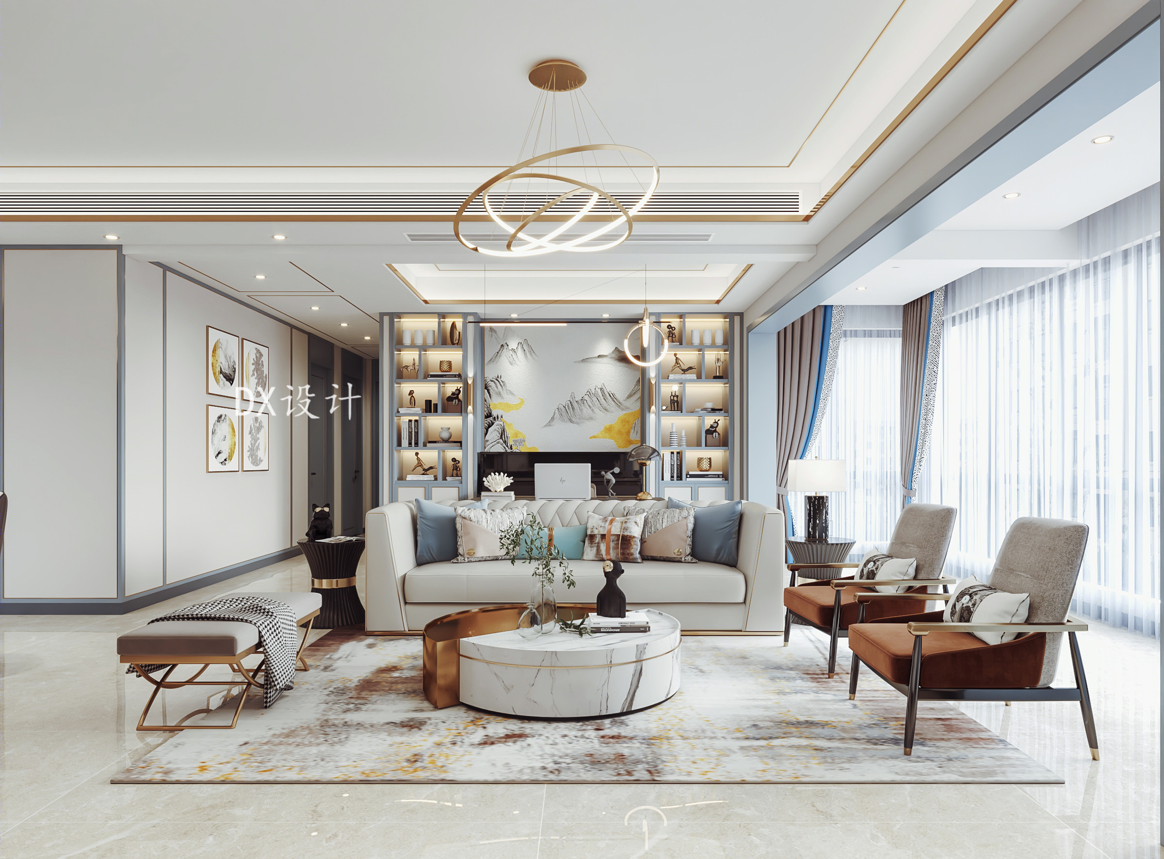 现代轻奢平层设计-5