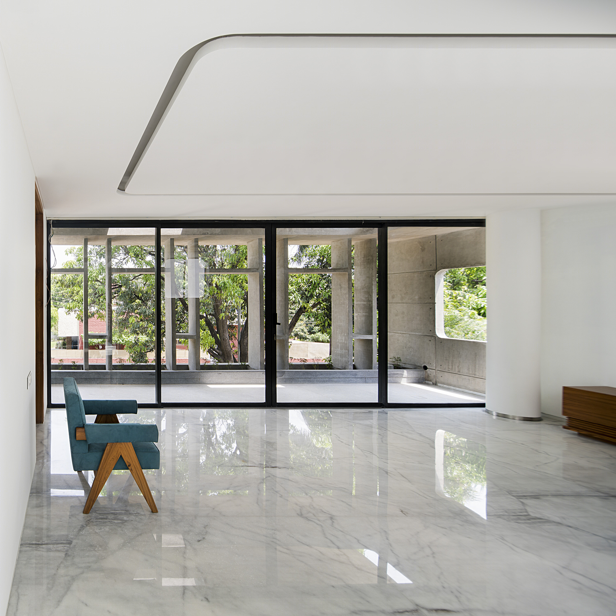 印度 Chandigarh 别墅 Residence 1065,现代主义的多代家庭住宅设计-20