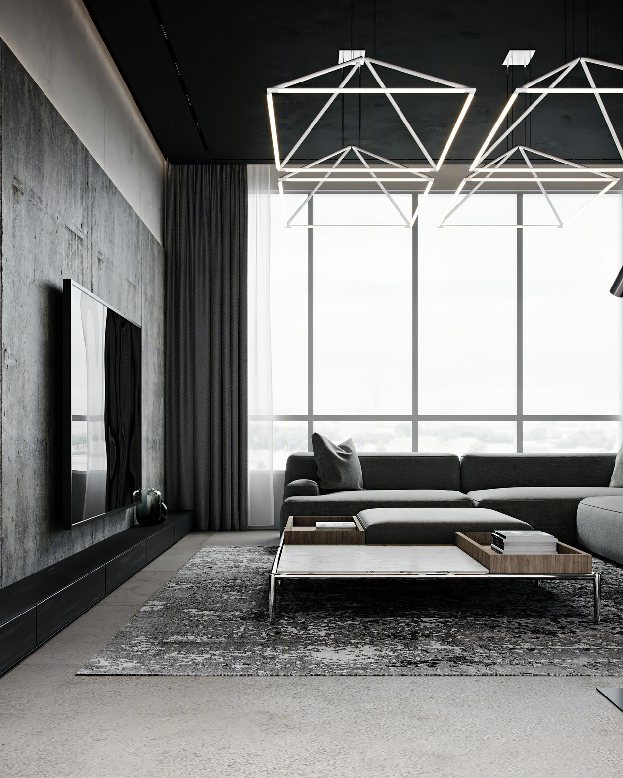 高级黑++极简白,打造冷静优雅的艺术世界-7