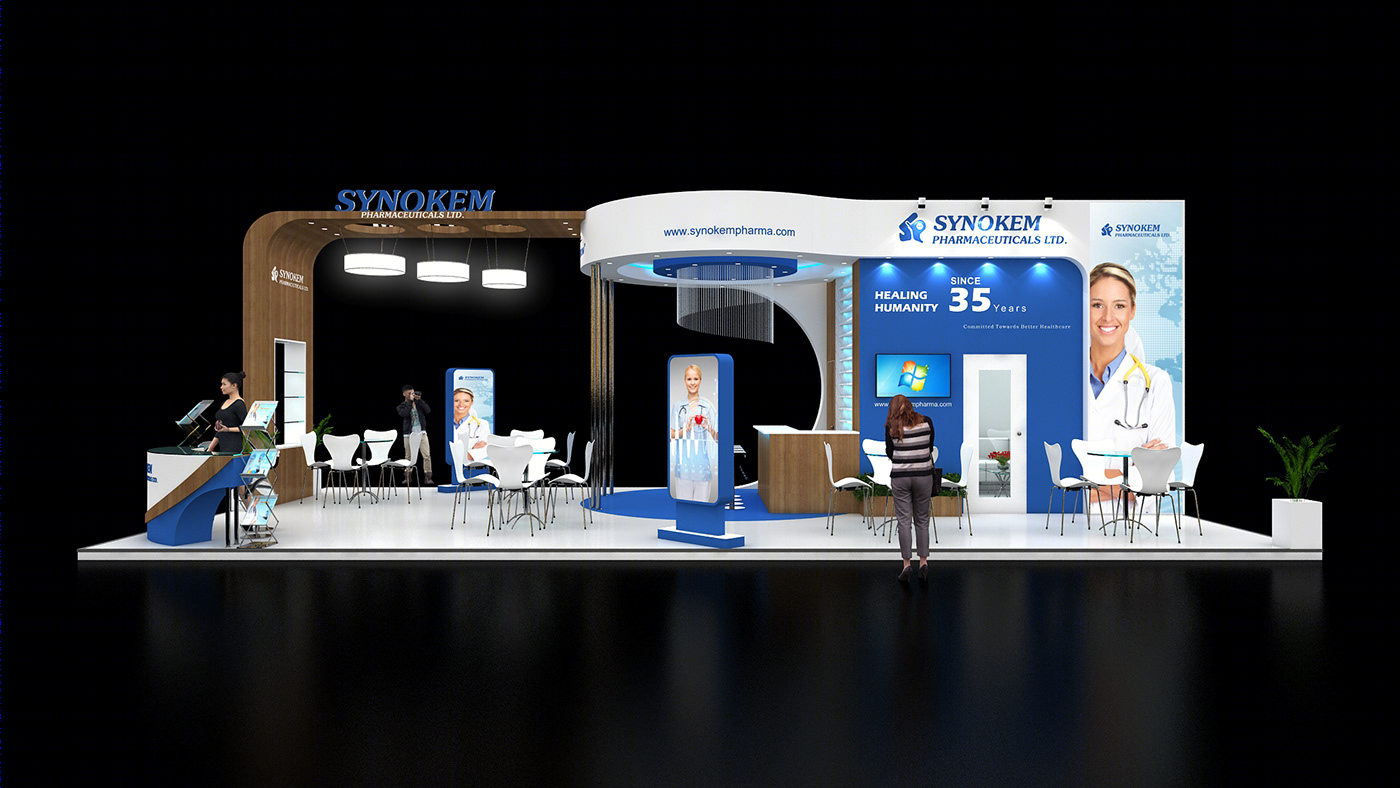 Anastasiya Gushchina丨展厅丨Synokem Exhibition Stand Design丨印度-1