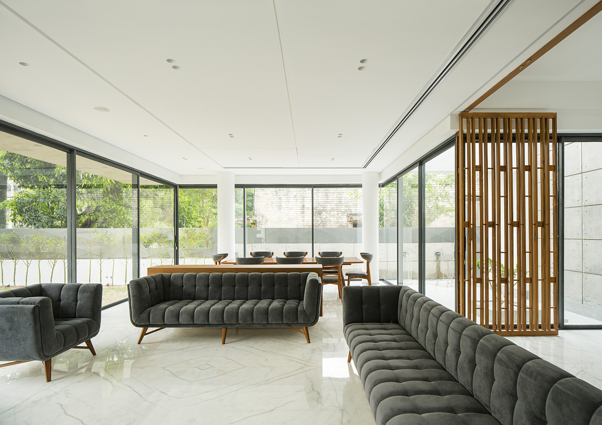 印度 Chandigarh 别墅 Residence 1065,现代主义的多代家庭住宅设计-21