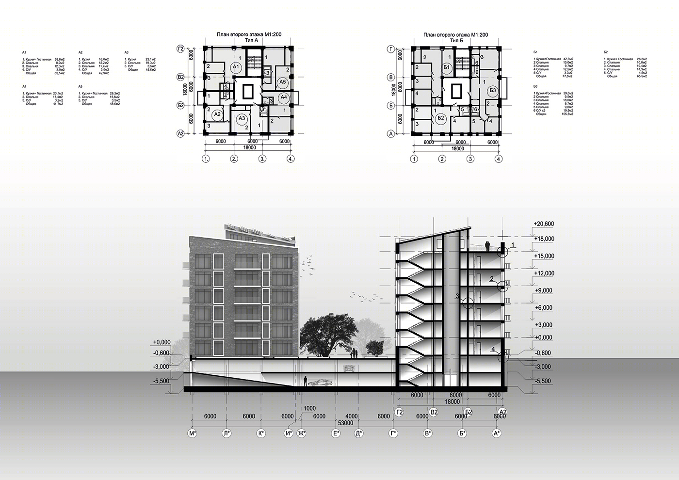 Anastasiya Gushchina丨公寓建筑丨Residential group.-3