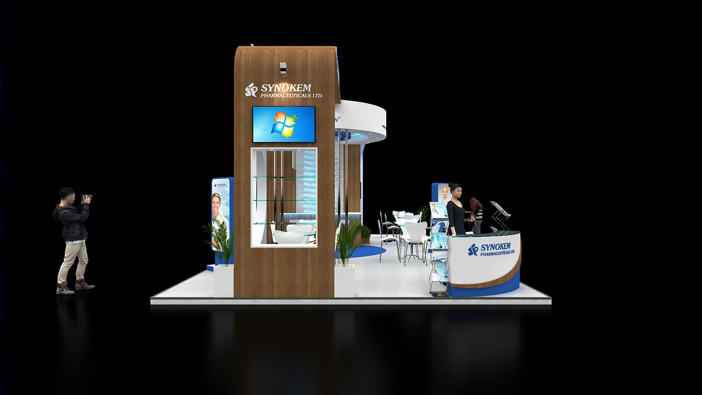 Anastasiya Gushchina丨展厅丨Synokem Exhibition Stand Design丨印度-7