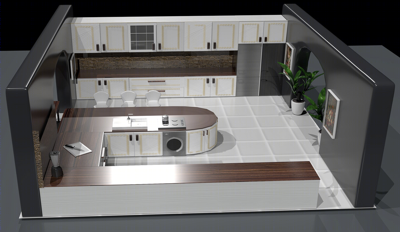 3D KITCHEN MODELING-2